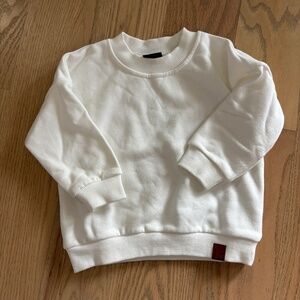 Little Bipsy White Sweatshirt 12-18M